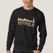 Retro Buffalo Skyline  stadsbeeld Buffalo Ne Trui (Voorkant)