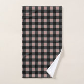 Retro Buffalo Speld in zwart en Blush roze Bad Handdoek (Handdoek)