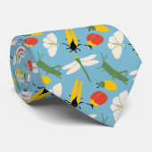 Retro Bugs snijdt illustraties lichtblauw Stropdas (Opgerold)