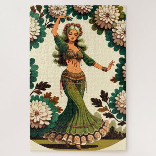 Retro buikdanseres legpuzzel