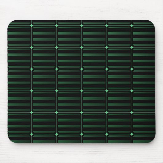 Retro Building Blocks Mousepad, Donkergroen Muismat (Voorkant)