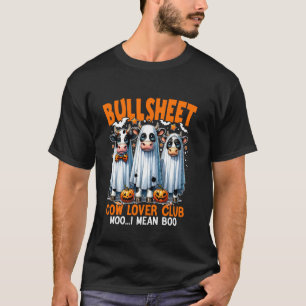 Retro Bull Sheet Koe Minnaar Club Funny Pumpkins K T-shirt