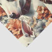 Retro Bull Terrier Naadloos schilderen Tissuepapier (Detail)