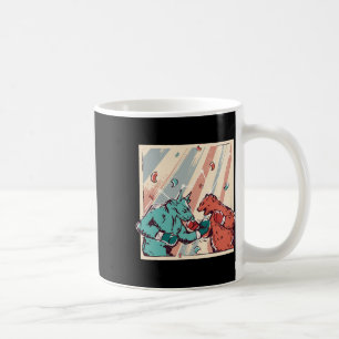 Retro Bull vs Beer Boksen liefhebbers Koffiemok