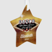 Retro Bunco Faux Goud Grappig Monogram Ornament (voorkant)