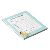 Retro Bunco Game Score Pad Notitieblok (Schuin)
