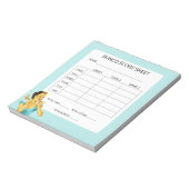 Retro Bunco Game Score Pad Notitieblok (Gedraaid)