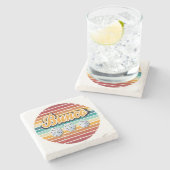 Retro  Bunco Player Dice Stenen Onderzetter (Zijkant)