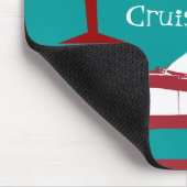 Retro Bunco Red Convertible Table Kaart #1 Dice Mo Muismat (Hoek)