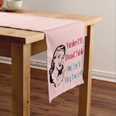 Retro Bunco tabel #1 We krijgen de bel Korte Tafelloper (Voorbeeld)