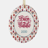 Retro Buon Natale Keramisch Ornament (Rechts)