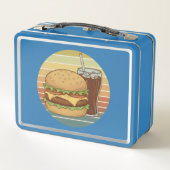 Retro burger and cola. (Achterkant)