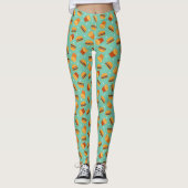 Retro Burger en Fries Leggings (Voorkant)
