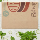 Retro Burger Theedoek (Gevouwen)