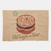 Retro Burger Theedoek (Horizontaal)