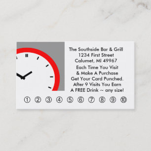 Retro Business Punch Cards voor elke zakelijke klo Klantenkaartje