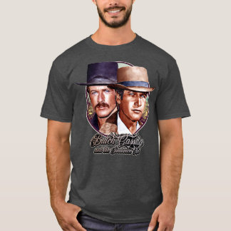 Retro Butch Cassidy en het Sundance Kind Outlaw Tr T-shirt