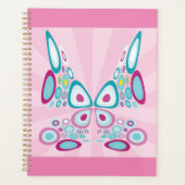 Retro Butterfly Abstracte Pop Art Planner (Voorkant)
