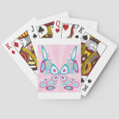 Retro Butterfly Abstracte Pop Art Pokerkaarten (Achterkant)