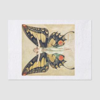  Retro Butterfly Pinup Girl Tissuepapier