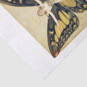 Retro Butterfly Pinup Girl Tissuepapier (Detail)