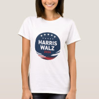 Retro Button voor Democraten Harris Waltz