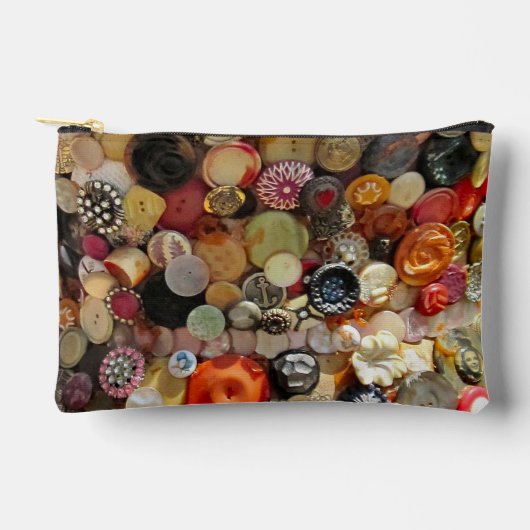Retro Button Wristlet Etui (Voorkant)