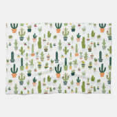 Retro Cactus keukenhanddoek (Horizontaal)