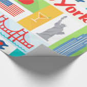 retro - cadeaupapier uit de nieuwe york - stad (Hoek)