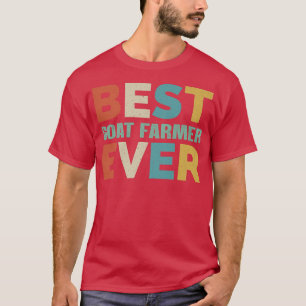 Retro-Cadeaus voor geiteboer beste geit F T-shirt