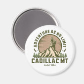 Retro Cadillac Mountain Hike Sunset Magneet (Voorkant / Achterkant)