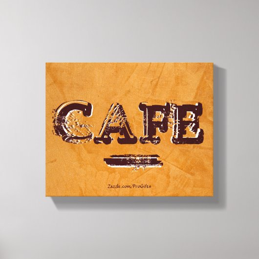 Retro Cafe Canvas Prints (Voorkant)