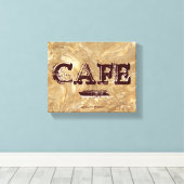Retro  Cafe Canvas Prints (Insitu (Houten vloer))