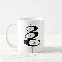 Retro CAFÉ MUGS Atomic Age MCM Imprimer