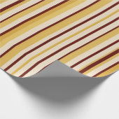 Retro Café Stripe Wrap Cadeaupapier (Hoek)