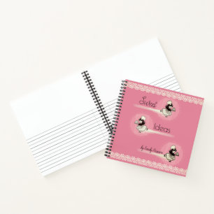 Retro cake girl recettes de livre de cuisine perso