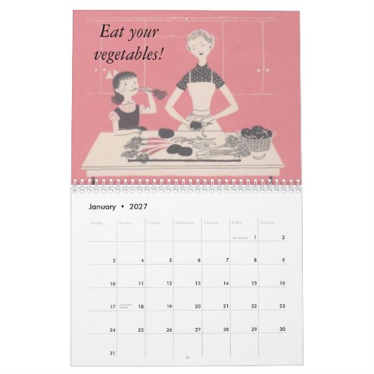 Rétro calendrier de famille (Jan 2027)