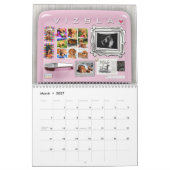 Rétro calendrier de réfrigérateur de VIZSLA (Mar 2027)