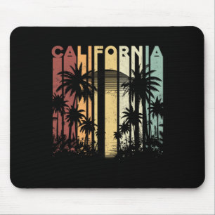 Retro Cali Zomer Vakantie Surfen Palmboom Cali Muismat