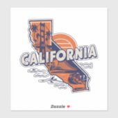 Retro California Sticker (Vel)