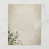 Retro Calligrafie Eucalyptus budget speciale dag Flyer (Achterkant)