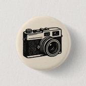 Retro Camera Button –  Fotografie Badge (Voorkant)