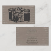 Retro  camera fotograaf Visitekaartjes (Voorkant / Achterkant)