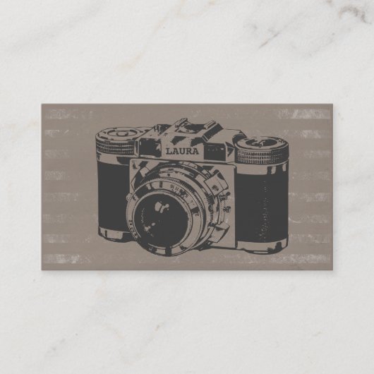 Retro  camera fotograaf Visitekaartjes (Voorkant)