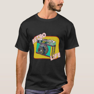 Retro  camera fotografie t-shirt
