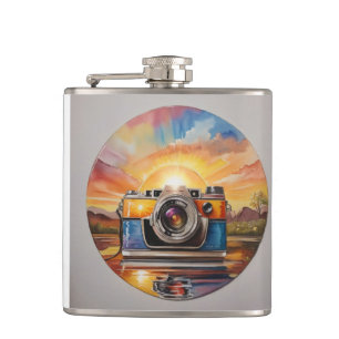 Retro camera op je zak #2 heupfles
