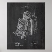 Retro Camera Patent Poster (Voorkant)