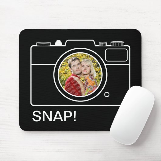 Retro Camera Photo Template mousepad Muismat (Met muis)