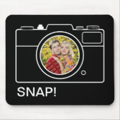 Retro Camera Photo Template mousepad Muismat (Voorkant)