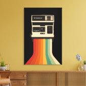 Retro Camera with Rainbow Print (Insitu (Woonkamer))